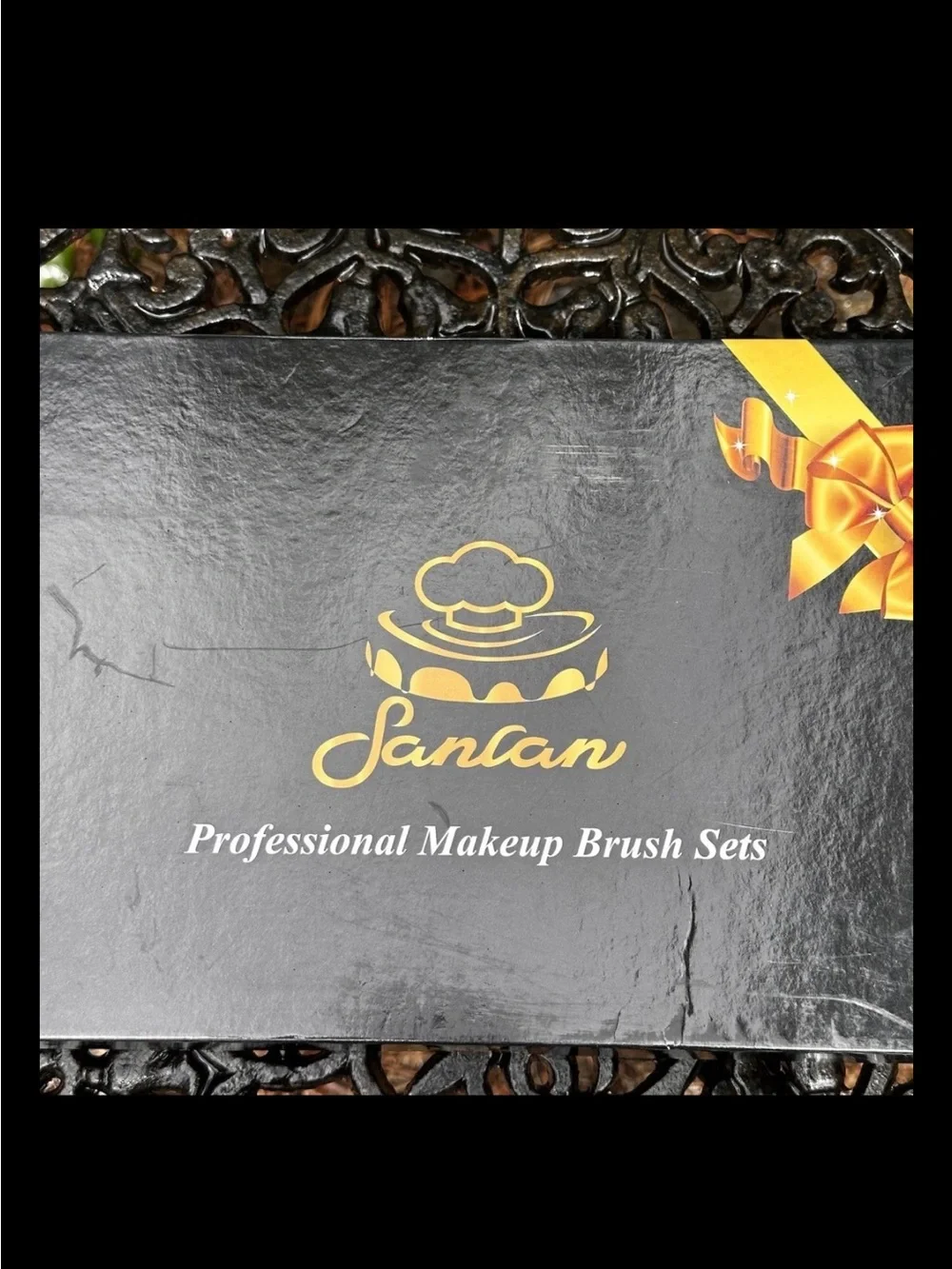 Black and Gold Professional Makeup Brush Set